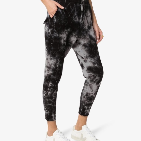 Nili Lotan Nolan Pant in Jet Black Tie Dye Size S - Picture 4 of 4